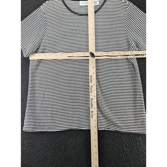 Jaclyn Smith Sport Womens TShirt MultiColor Size Large Cotton Blend Short Sleeve - Picture 3 of 12